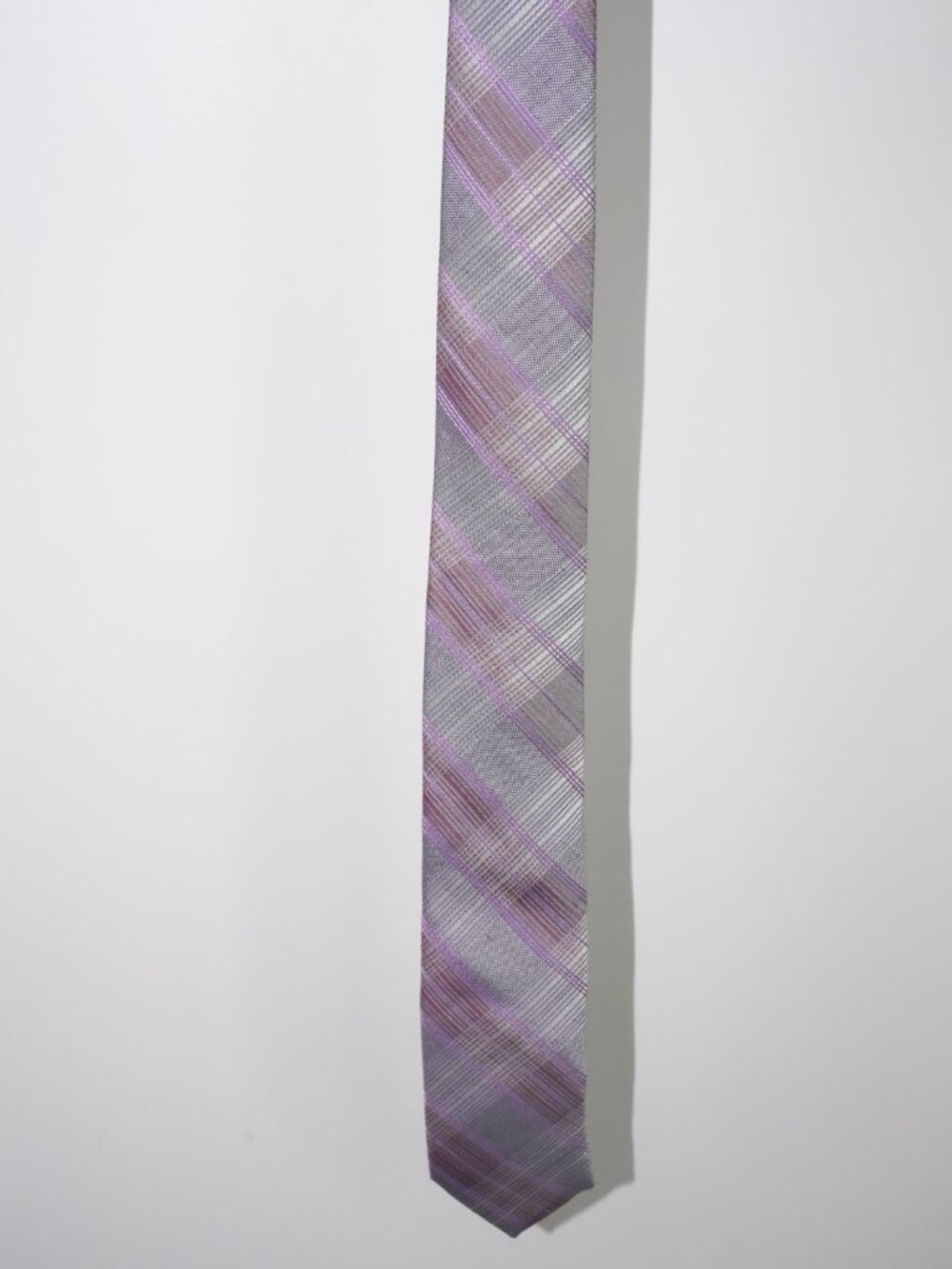 Calvin Klein Purple Plaid Tie